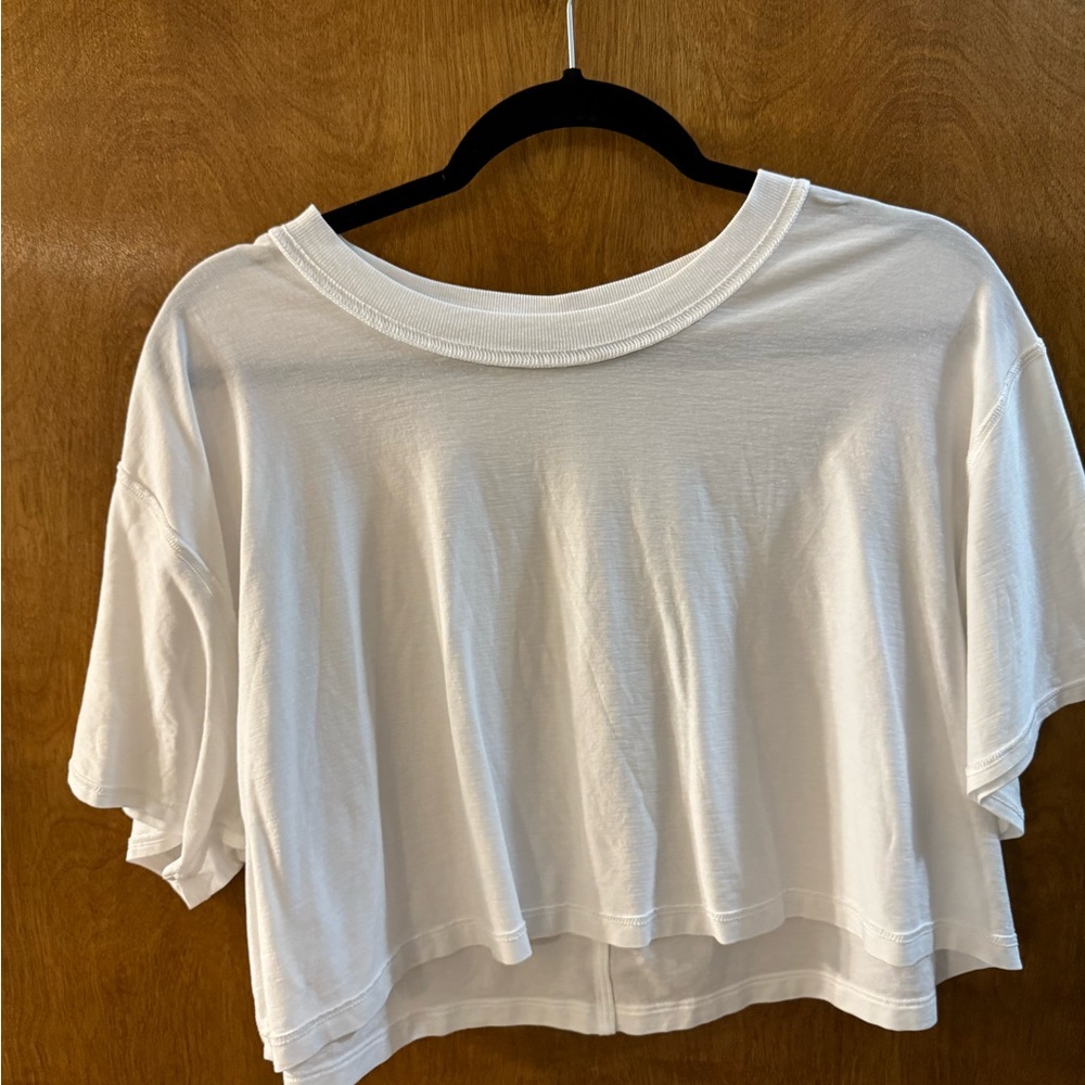 Lululemon All Yours Cropped T-Shirt. White. 12